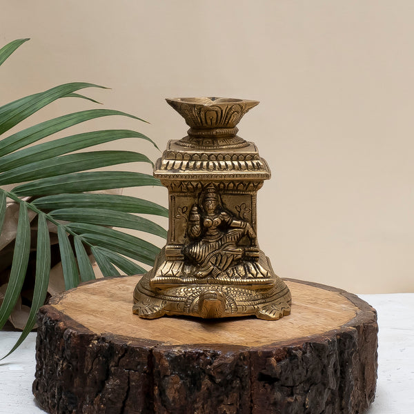 Brass Tulsi Tortoise Diya