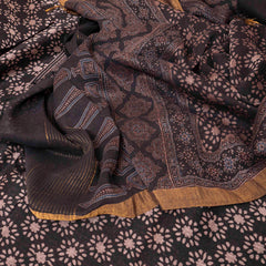 Ajrakh's Shahi Linen Silk Dastkar