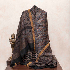 Resham Linen Ajrakh's Royal Drape