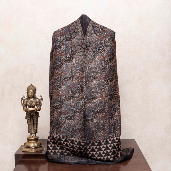Resham Linen Ajrakh's Royal Drape