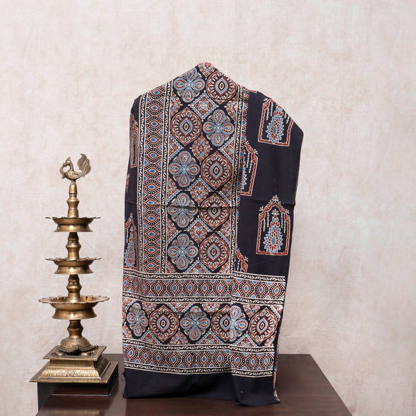 Hand Block Ajrakh Cotton Kurta & Hand Block Ajrakh Cotton Dupatta