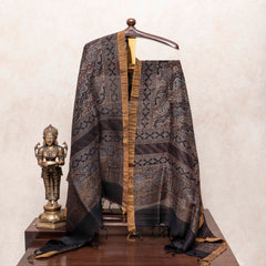 Resham Linen Ajrakh's Royal Drape
