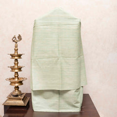 Handloom Khadi Silk Suit With Pure Silk Hand Embroidered Kantha Dupatta