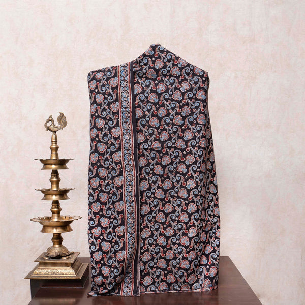 Hand Block Ajrakh Cotton Kurta & Hand Block Ajrakh Cotton Dupatta