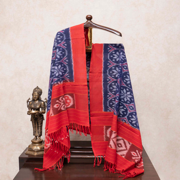 Ikkat Cotton's Gulabi-Neela Libaas