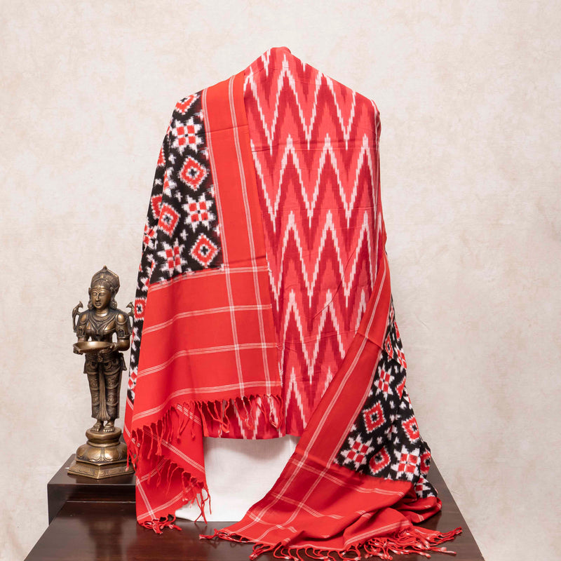 Ikkat Cotton's Laal-Kaala Shaan