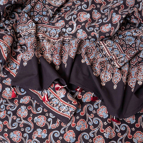 Hand Block Ajrakh Cotton Kurta & Hand Block Ajrakh Cotton Dupatta
