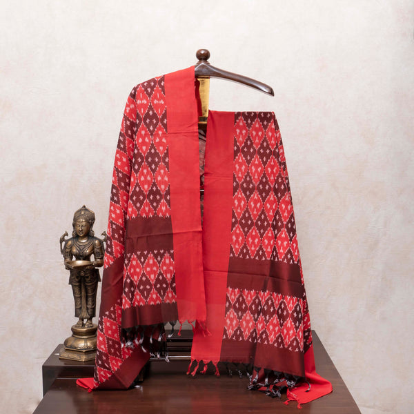 Regal Ikat Handloom Cotton Ensemble