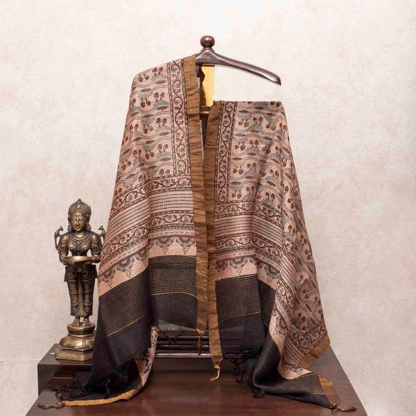 Surkh Ajrakh's Linen Resham Dastkar