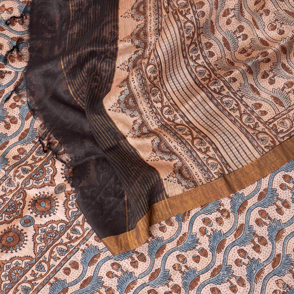 Surkh Ajrakh's Linen Resham Dastkar
