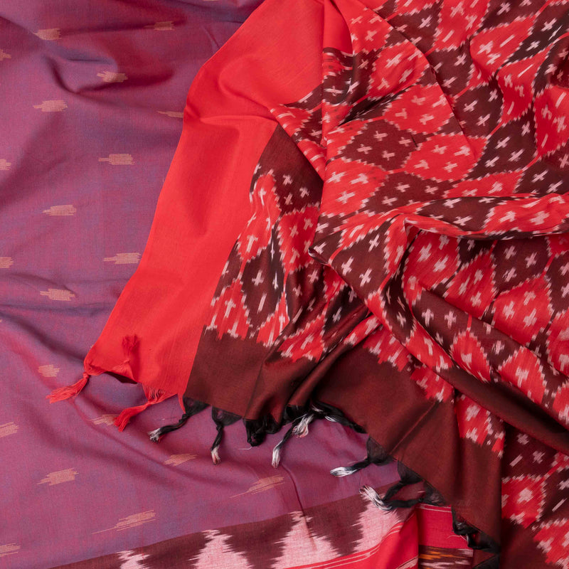 Regal Ikat Handloom Cotton Ensemble