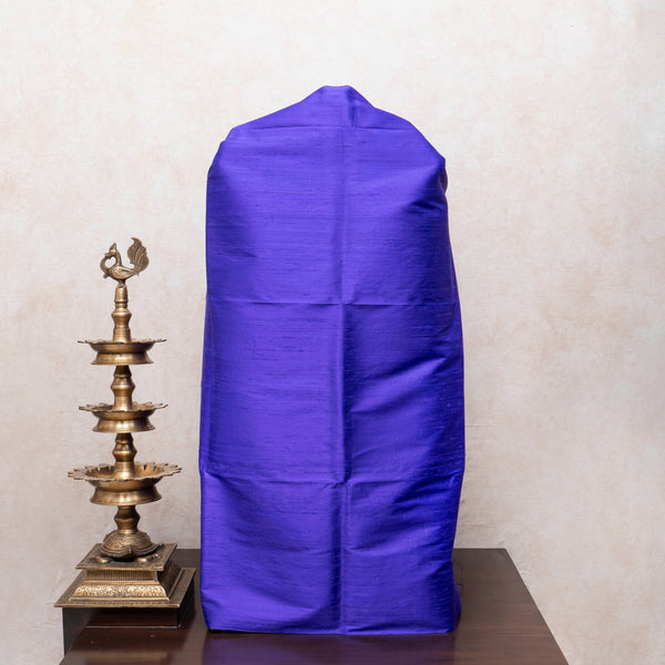 Royal Blue Raw Silk Kurta Set with Handloom Pochampally Ikat Mulberry Silk Dupatta