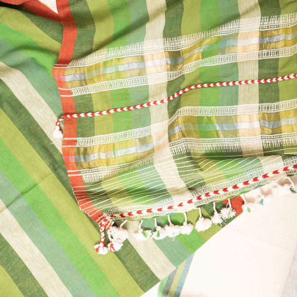 Handloom Kala Cotton Kurta - Bottom Fabric & Handloom Kala Cotton Dupatta