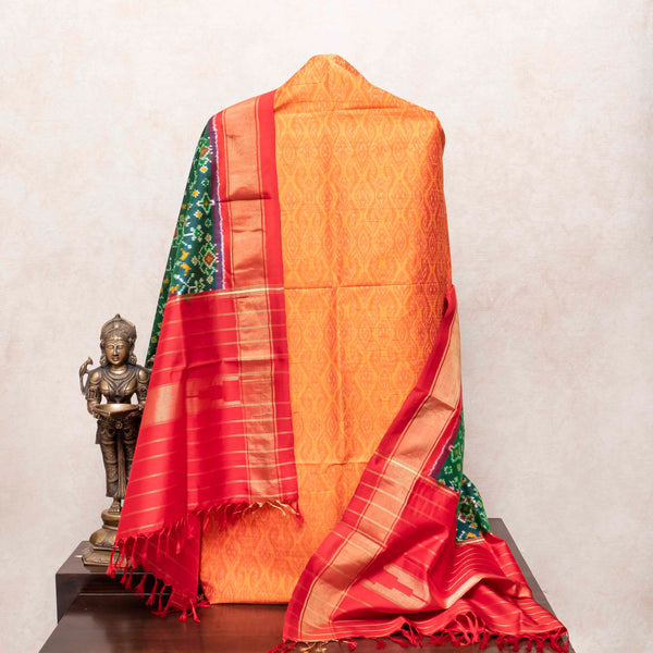 Pochampally Ikkat Silk's Vibrant Poshak