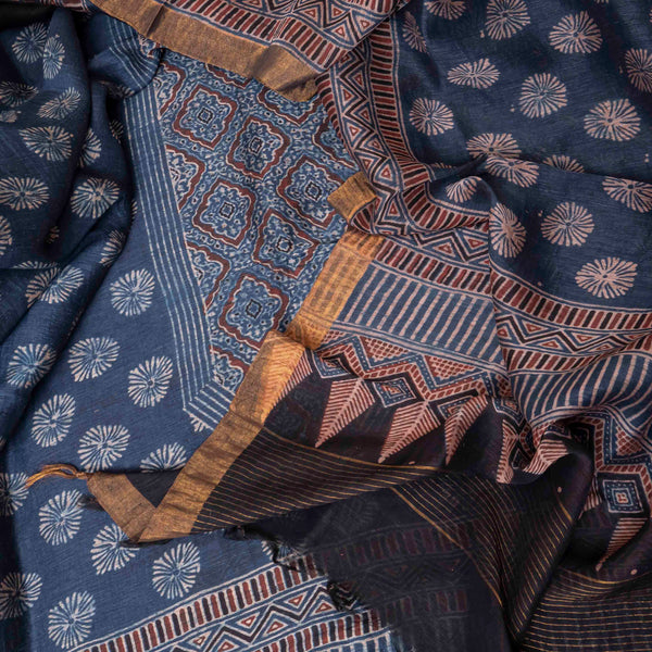 Ajrakh Silk Heritage Elegance
