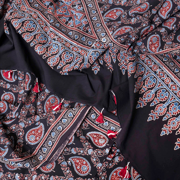 Hand Block Ajrakh Cotton Kurta & Hand Block Ajrakh Cotton Dupatta