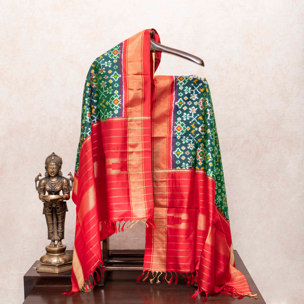 Pochampally Ikkat Silk's Vibrant Poshak