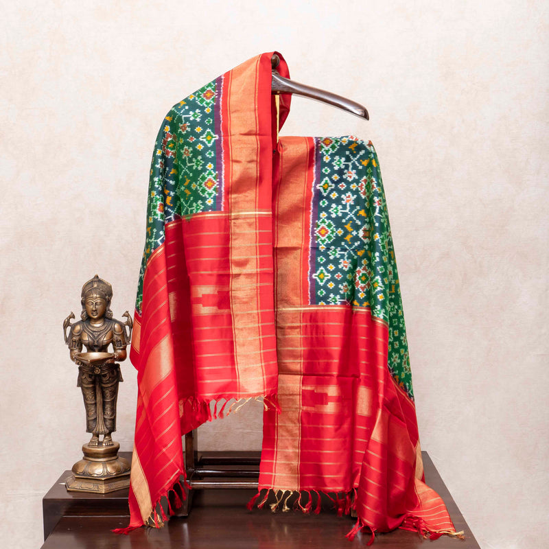Pochampally Ikkat Silk's Vibrant Poshak