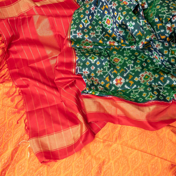 Pochampally Ikkat Silk's Vibrant Poshak