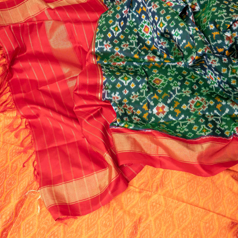 Pochampally Ikkat Silk's Vibrant Poshak