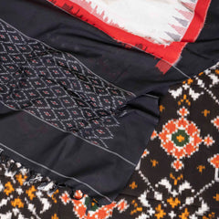 Handloom Cotton Ikkat Kurta Fabric, Handloom Cotton Bottom Fabric & Handloom Cotton Ikkat Dupatta