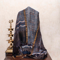 Ajrakh Ruhaniyat Linen Silk Set