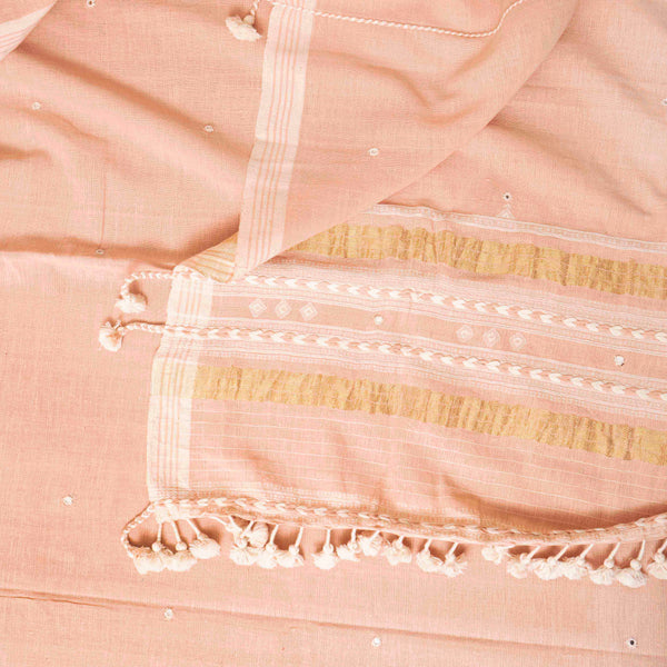 Handloom Kala Cotton Kurta, Bottom Fabric & Handloom Kala Cotton Dupatta