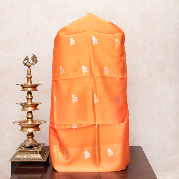 Handloom Handwoven Banarsi Katan Silk Kurta, Bottom Fabric With Kadwa Weave & Handloom Banarsi Katan Silk Dupatta