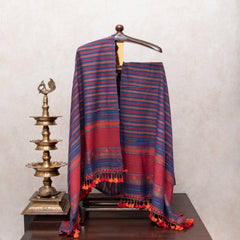 Sunshine Yellow Handloom Cotton Suit Set with Kutchi Weave Dupatta