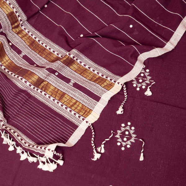 Handloom Kala Cotton Kurta, Bottom Fabric & Handloom Kala Cotton Dupatta