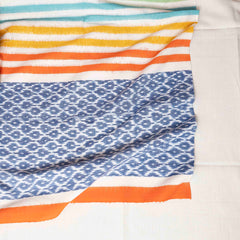 Hand Cotton Ikkat Kurta Fabric & Handloom Bottom Fabric