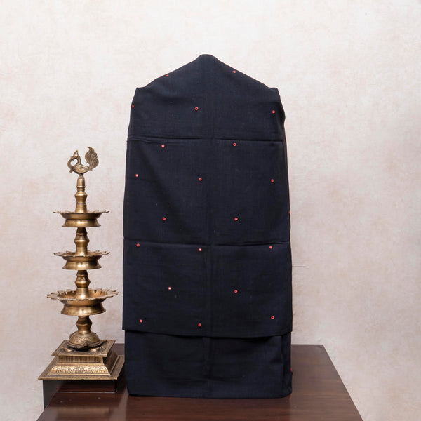 Midnight Grace Handloom Kala Cotton Mirror Work Suit Set