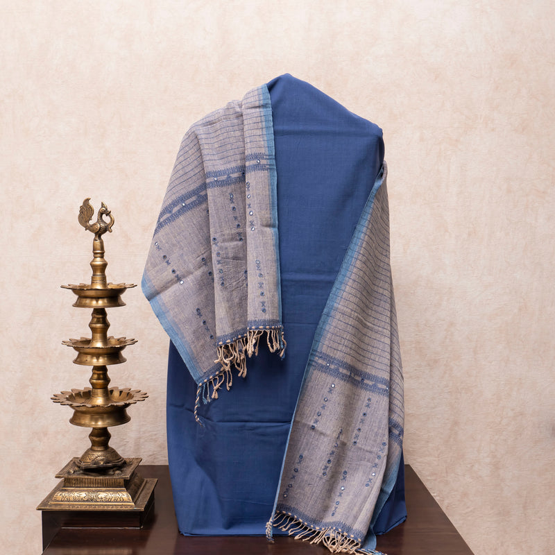 Handloom Cotton Kurta & Handloom Kala Cotton Stole