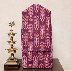 Handloom Cotton Ikkat Kurta, Bottom Fabric & Handloom  Cotton Kutchi Weave Dupatta