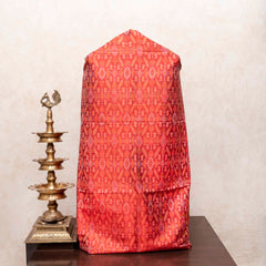 Regal Flame Ikkat Elegance Drape
