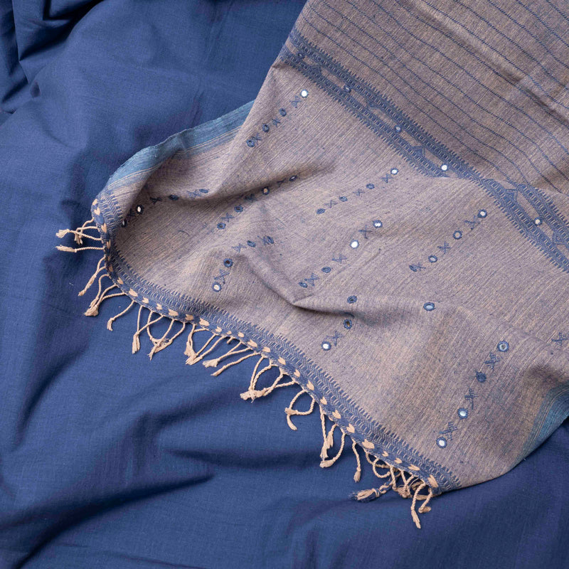 Handloom Cotton Kurta & Handloom Kala Cotton Stole