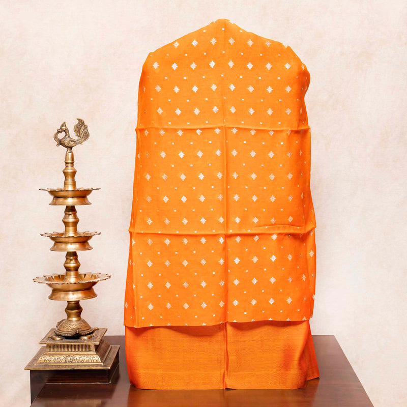 Handloom Chanderi Silk Bottom Fabric, Kashmiri Hand Embroidered Chanderi Silk Dupatta & Handloom Muslin Cotton Silk Jamdani Kurta Fabric