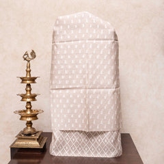 Handloom Muslin Cotton Jamdani Suit Fabric With Dupatta