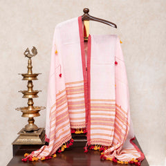 Handloom Kala Cotton Kurta Fabric With Mirror Work, Handloom Kala Cotton Bottom Fabric & Handloom Kala Cotton Dupatta