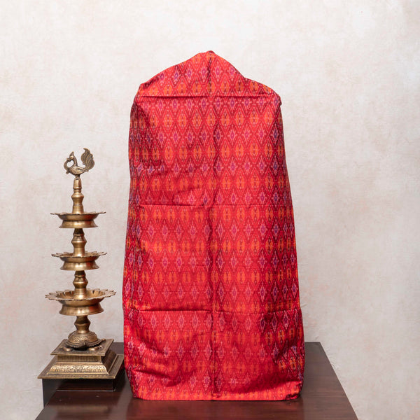 Fiery Elegance Handloom Ikkat Raw Silk Kurta & Pochampally Mulberry Silk Dupatta Set