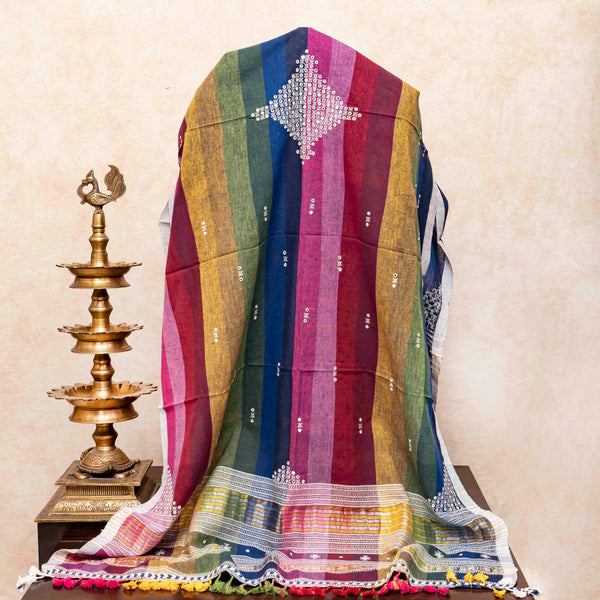 Handloom Kala Cotton Kurta, Bottom Fabric & Handloom Kala Cotton Dupatta