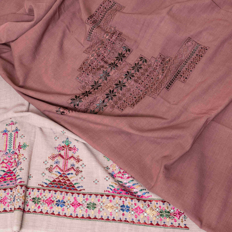 Soof Saaz Handloom Kala Cotton Suit Set