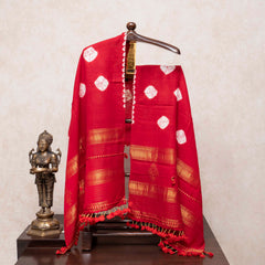 Gulmohar Shibori Woollen Stole