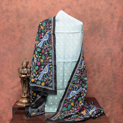 Kantha Silk's Pastel Neela Rang