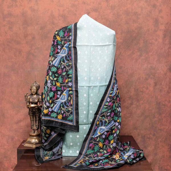 Kantha Silk's Pastel Neela Rang