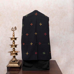 Earthy Grace Handloom Kala Cotton Suit Set with Mirror Work Embroidery