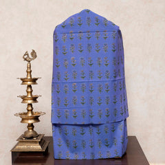 Hand Block Cotton Kurta, Bottom Fabric & Handloom Cotton Ikkat Dupatta