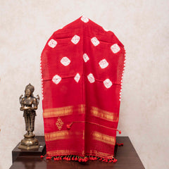 Gulmohar Shibori Woollen Stole