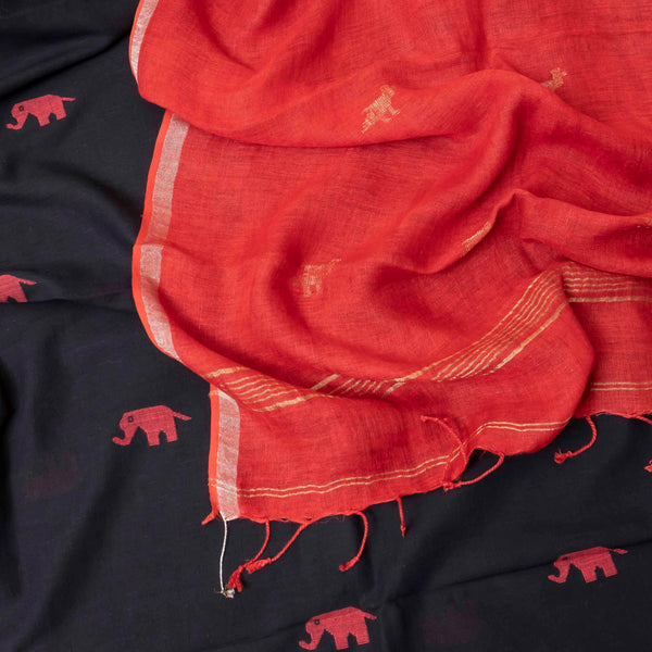 Rajhans – Handloom Jamdani Elegance in Cotton & Linen