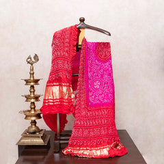 Gulabi Rangrez Leheriya Bandhej Ensemble